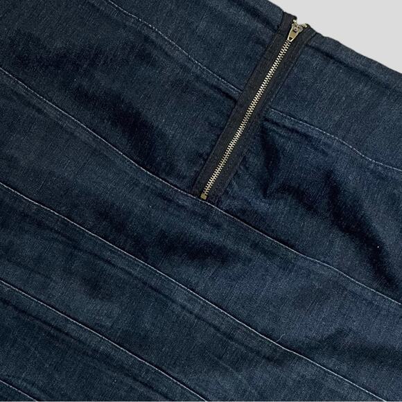 ROZ ALI  WOMENS VINTAGE MINI BANDAGE SKIRT Y2K BOHO WESTERN BLUE 16 - Picture 3 of 7